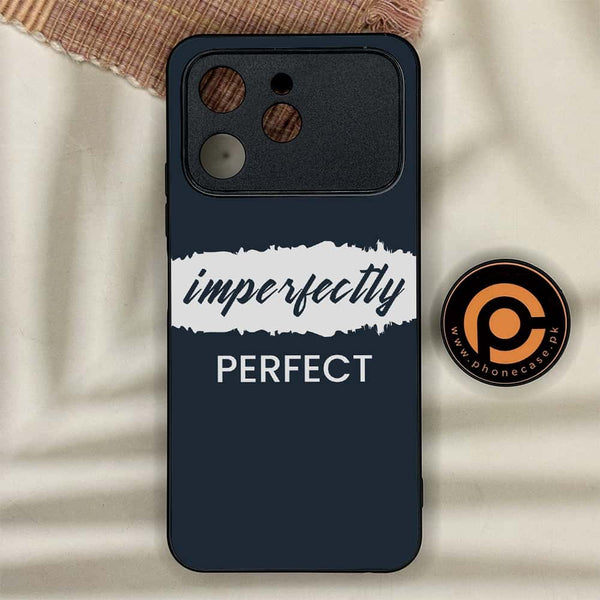 Tecno Spark 40 - Imperfectly - Premium Metal Printed soft Bumper shock Proof Case