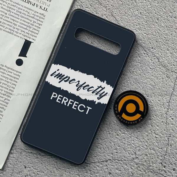 Samsung Galaxy S10 5G - Imperfectly - Premium Printed Glass soft Bumper Shock Proof Case