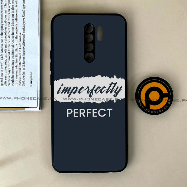 Xiaomi Redmi 9 - Imperfectly - Premium Printed Glass soft Bumper Shock Proof Case