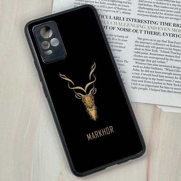 Vivo V21e - Markhor Design 3 - Premium Printed Glass soft Bumper shock Proof Case CS-6227