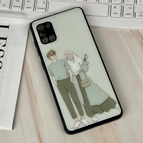 Samsung Galaxy A31 - Loving Couple - Premium Glass Phone Case