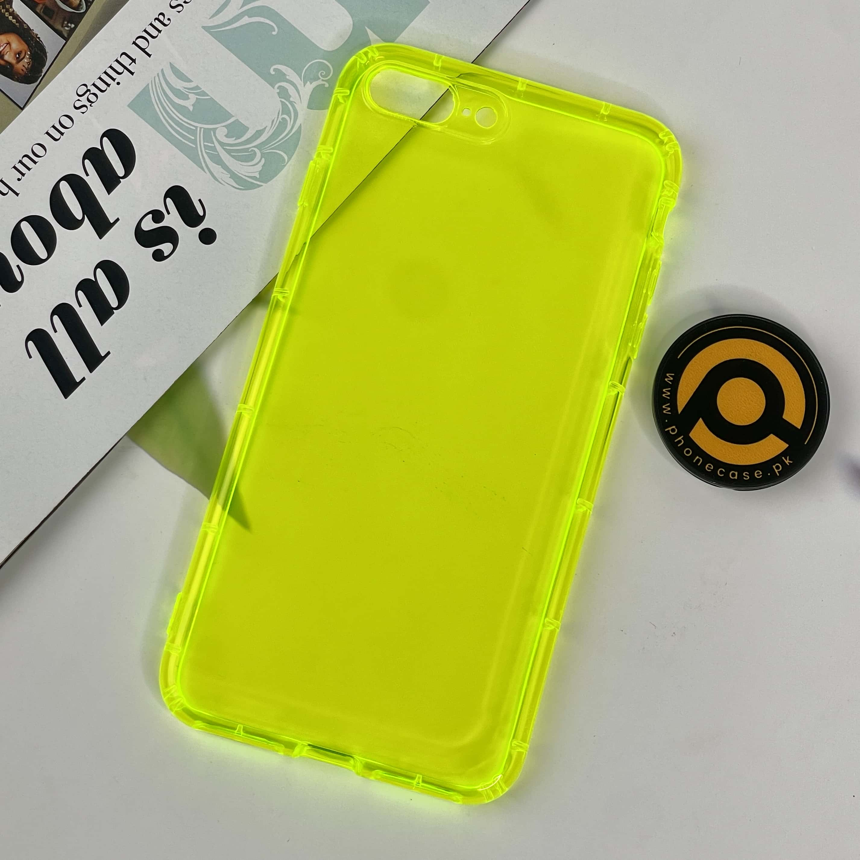 iPhone Neon Shockproof Transparent Soft Case