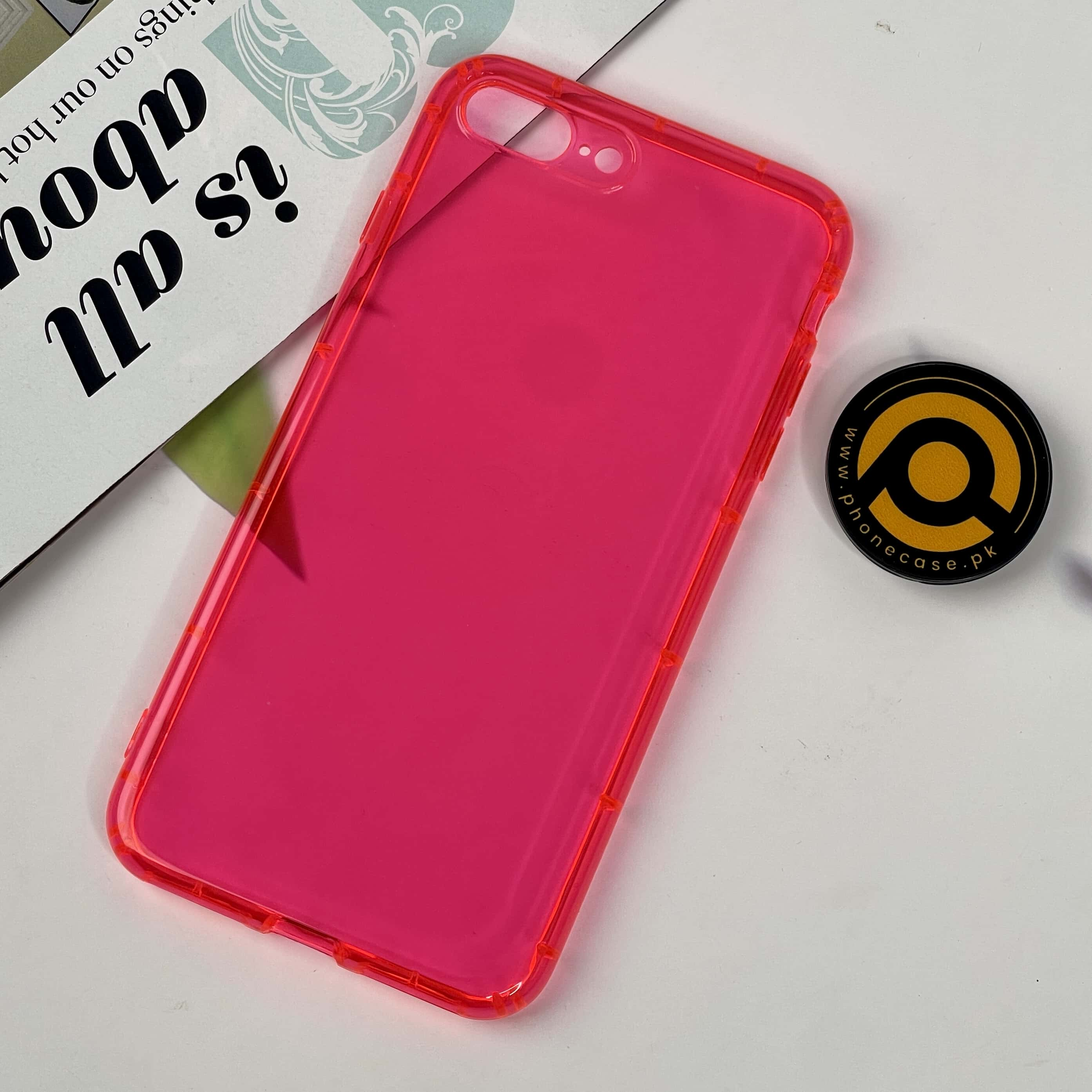 iPhone Neon Shockproof Transparent Soft Case