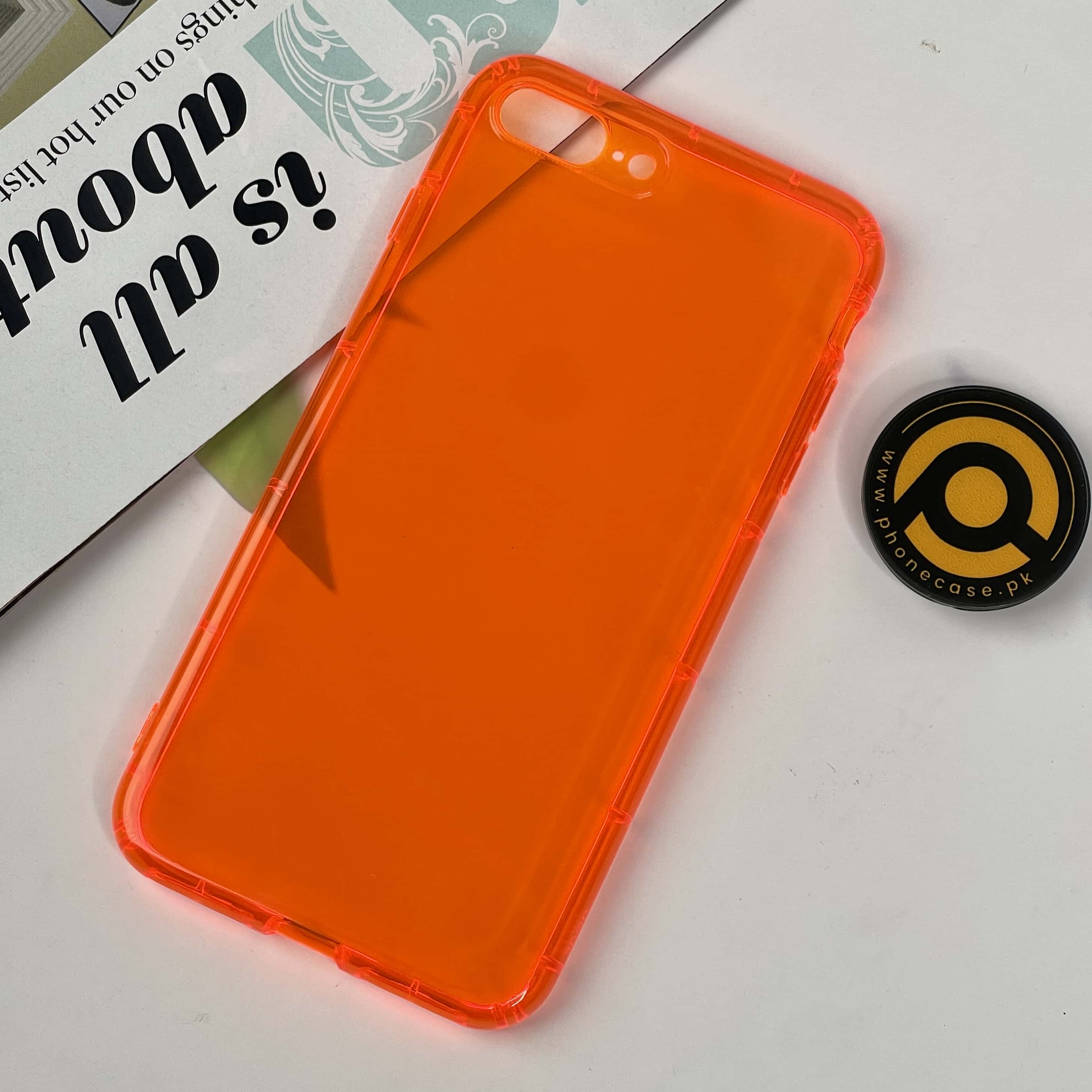 iPhone Neon Shockproof Transparent Soft Case