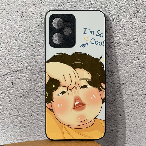 Realme C35/ Narzo 50A Prime - Cute Couple Design 1 - Premium Printed Glass soft Bumper shock Proof Case CS-13746