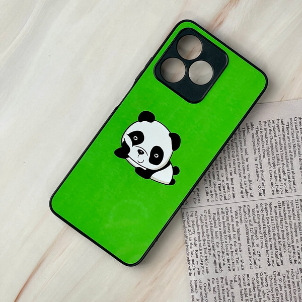 Realme C53 / C51 / Note 50  - Panda Design 6 - Premium Printed Glass soft Bumper shock Proof Case CS-16109