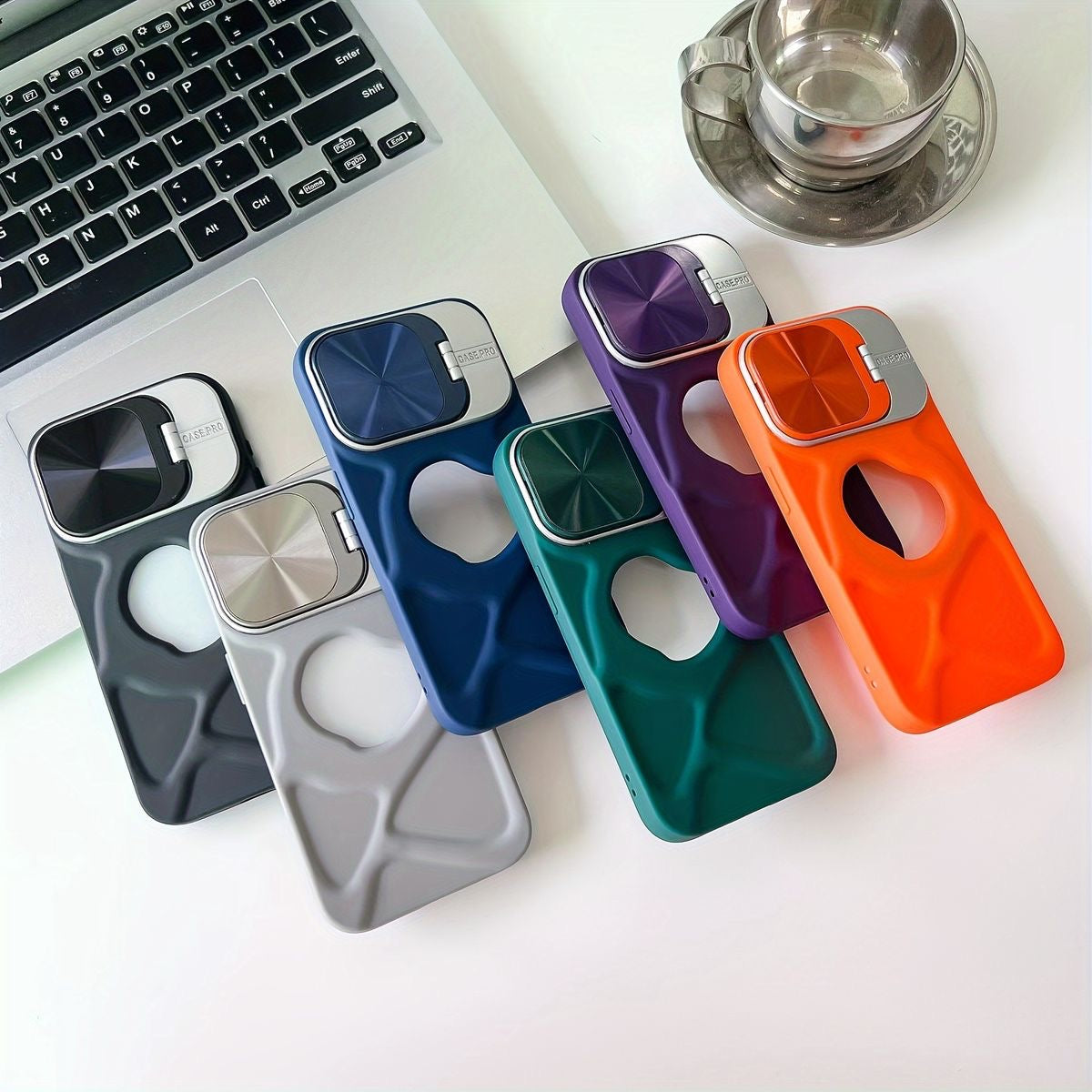 iPhone 13 - Advanced Protective 3D MagSafe Supported Multifunctional Lens Stand Case