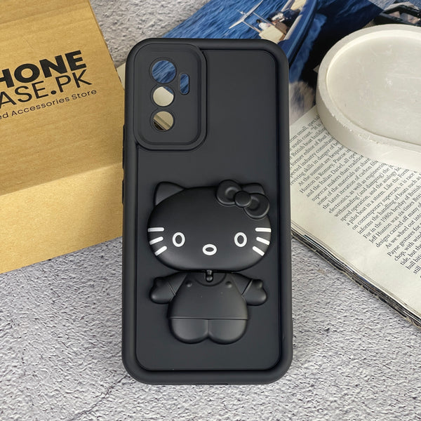 Vivo V23e - 3D Cute Kitty Case with Built-In Mirror & Stand