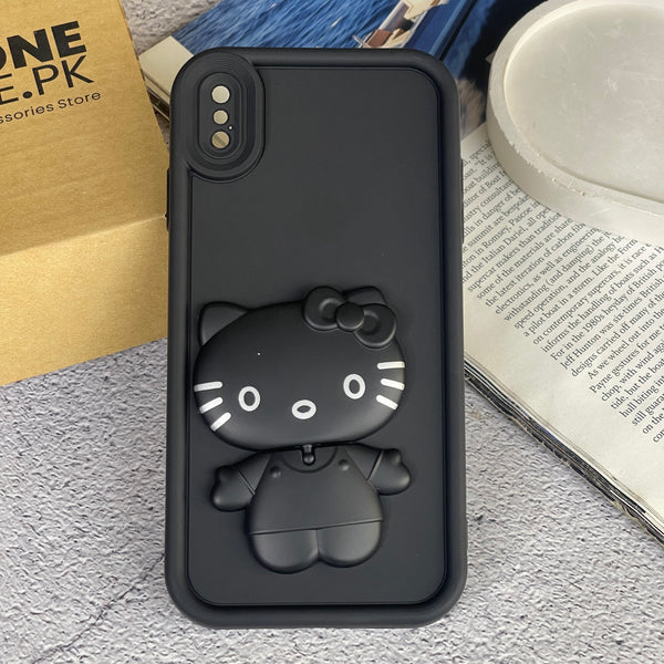 iPhone XS MAX - 3D Cute Kitty Case with Built-In Mirror & Stand