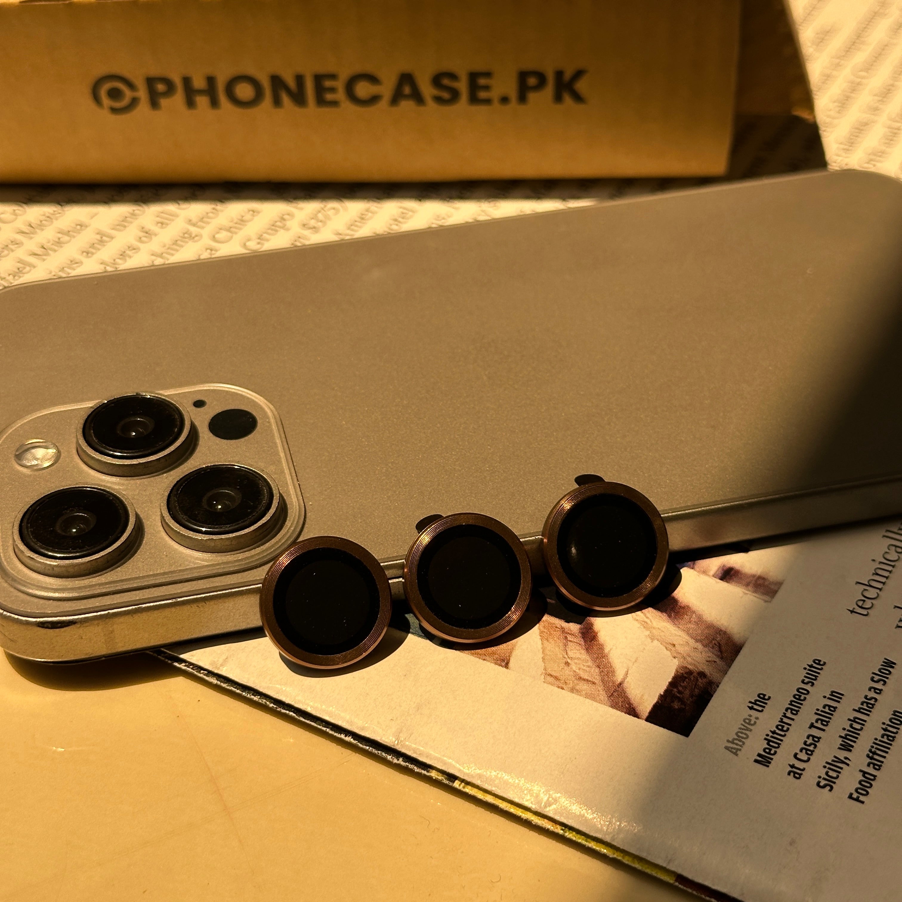 iPhone 16 Pro / 16 Pro Max Metal Camera Lens Protector Glass