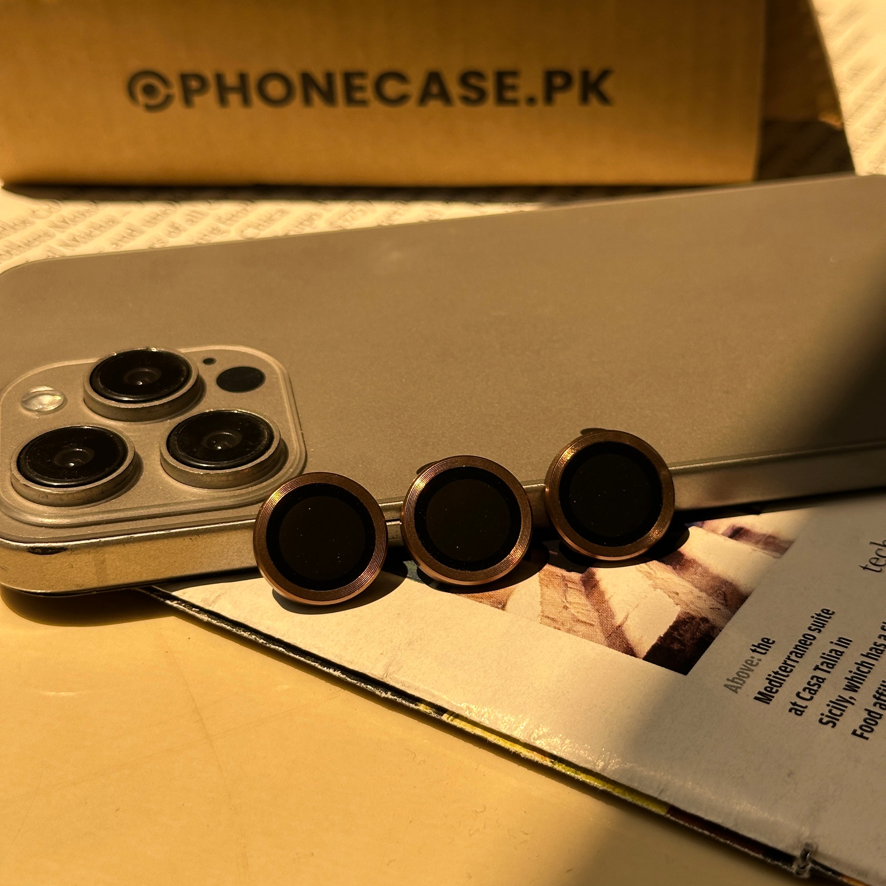 iPhone 16 Pro / 16 Pro Max Metal Camera Lens Protector Glass