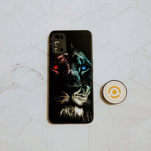 Realme 7 Pro - Tiger Design - Premium Printed Glass soft Bumper shock Proof Case CS-21874