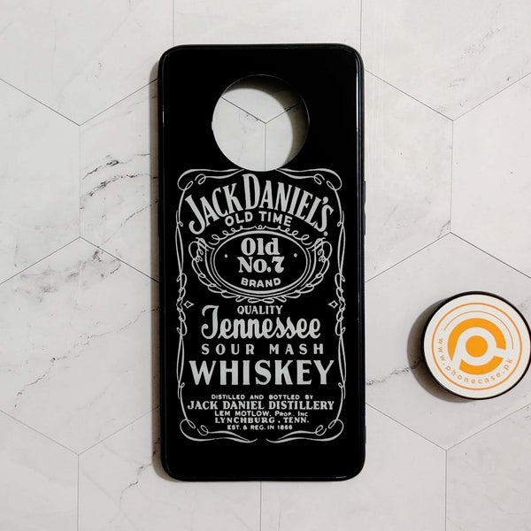 OnePlus 7T - Jack Daniel's - Premium Metal Printed soft Bumper Shock Proof Case CS-41571