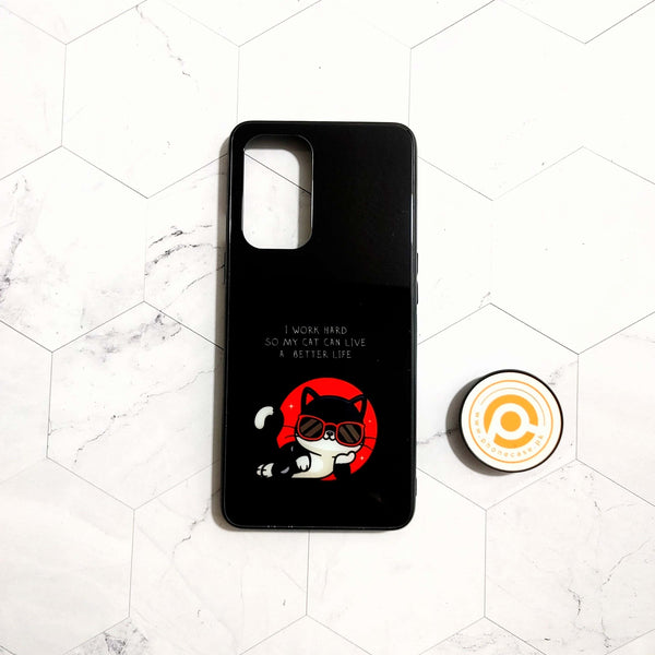 OnePlus 9 Pro - Cat Design 1 - Premium Printed Glass soft Bumper Shock Proof Case CS-21888