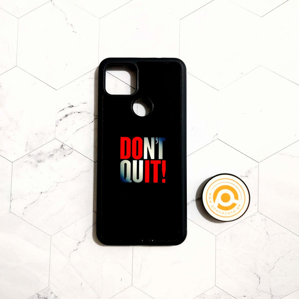 Google Pixel 5a - Quote Design 3 2.0- Premium Metal Printed soft Bumper Shock Proof Case CS-21885