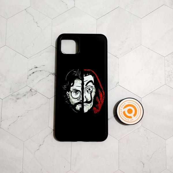 Google Pixel 4 XL - MONEY HEIST PROFESSOR  - Premium Printed Glass soft Bumper Shock Proof Case CS-21861