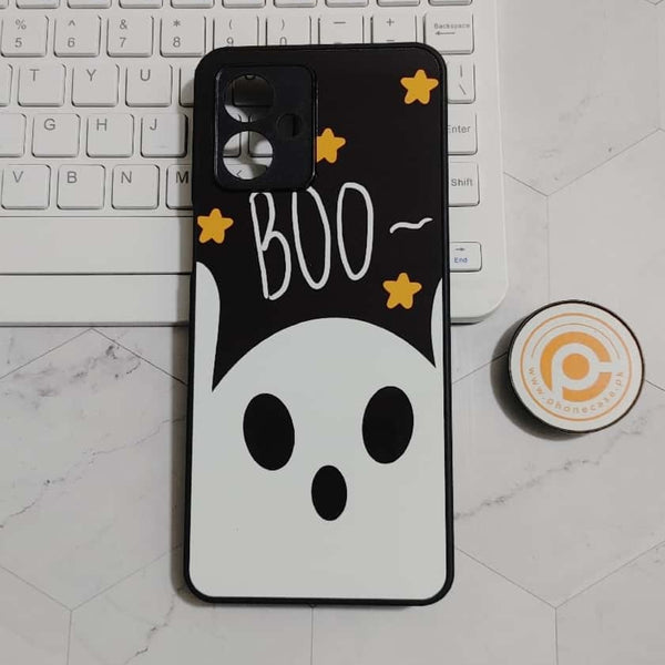 Motorola Moto G54 - BOO - Premium Printed Glass soft Bumper Shock Proof Case CS-22410