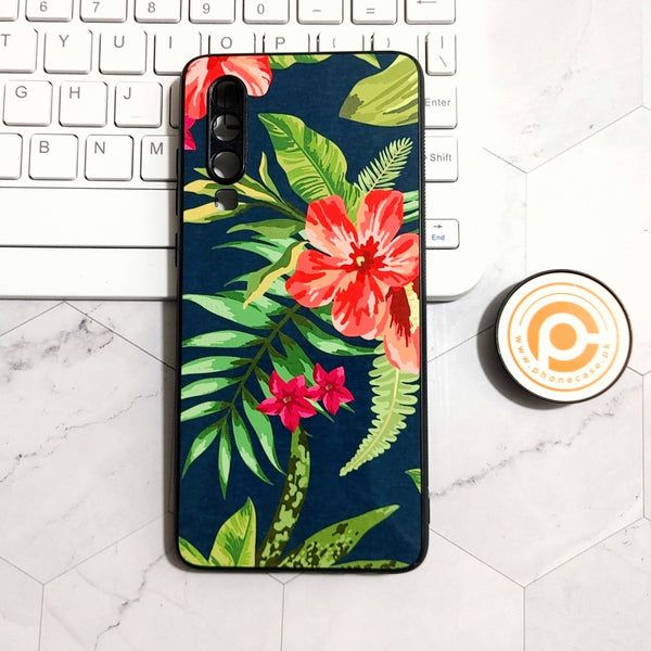 Huawei P30 - Floral Design - Premium Printed Glass Case CS-22407