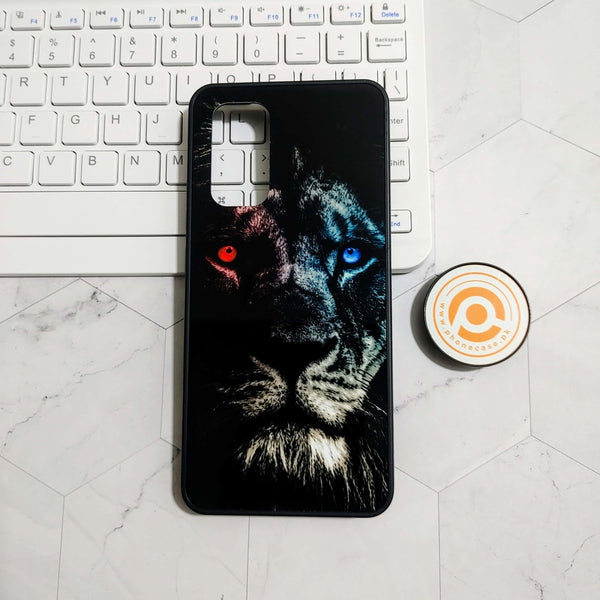 Vivo V19 -Tiger Design - Premium Printed Glass soft Bumper shock Proof Case CS-22545