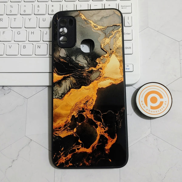 Infinix Hot 9 Play - Liquid Marble 2.0 Design 4 - Premium Printed Glass soft Bumper shock Proof Case CS-22582