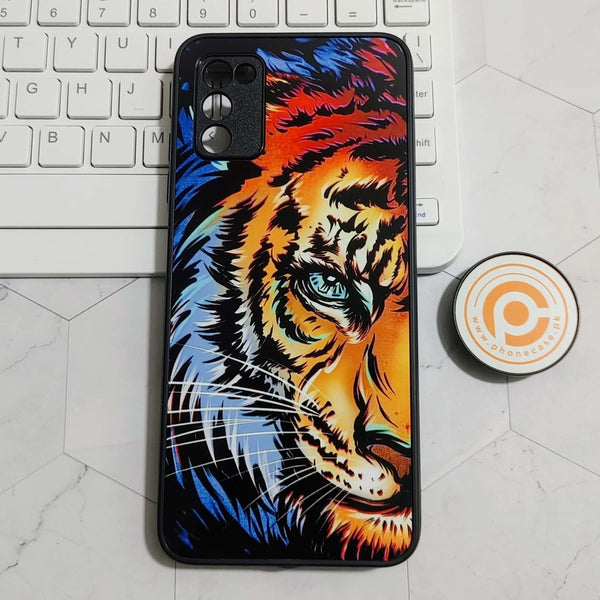 Samsung Galaxy A02s - Tiger Design - Premium Printed Glass soft Bumper shock Proof Case CS-22622