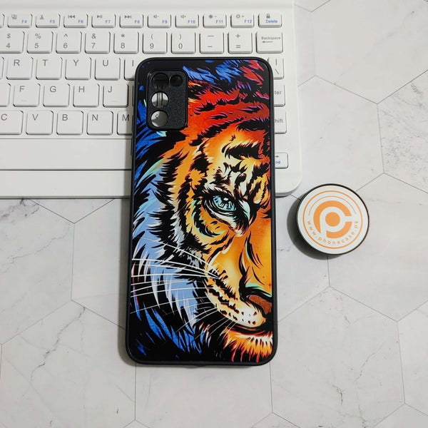 Samsung Galaxy A02s - Tiger Design - Premium Printed Glass soft Bumper shock Proof Case CS-22622