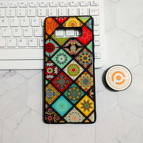 Samsung Galaxy Note 10 - Mandala Design - Premium Printed Glass soft Bumper Shock Proof Case CS-22615