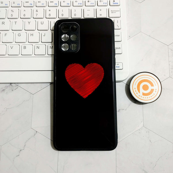 OnePlus 8t / 9R  - Heart Design 1 - Premium Metal Printed soft Bumper Shock Proof Case CS-22534