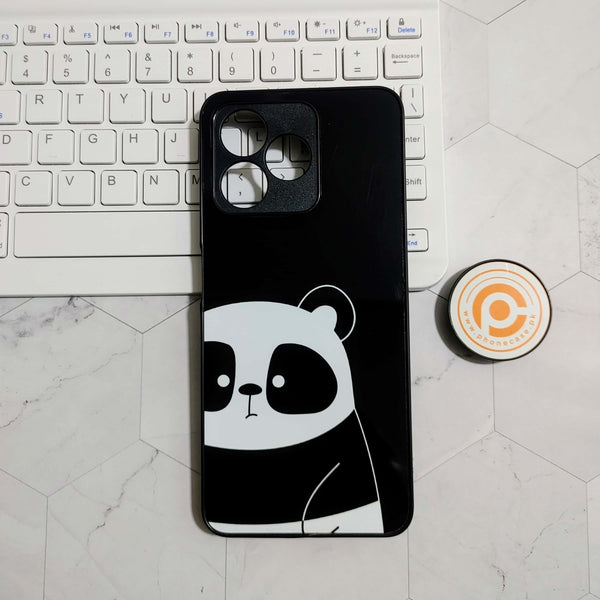 Realme C53/C51 - Panda Design 7 - Premium Printed Glass soft Bumper Shock Proof Case CS-22529