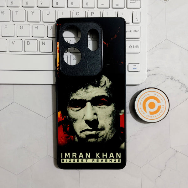 Infinix Zero 30 4G -  Imran Khan Biggest Revenge - Premium Printed Glass soft Bumper Shock Proof Case  CS-24638