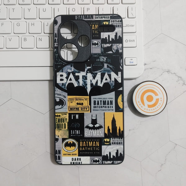 Redmi Note 13 Pro Plus 5G - BATMAN - Premium Printed Glass soft Bumper shock Proof Case  CS-24637