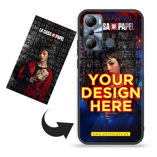 Infinix Hot 20i - Customize your own - Premium Metal Printed soft Bumper shock Proof Case