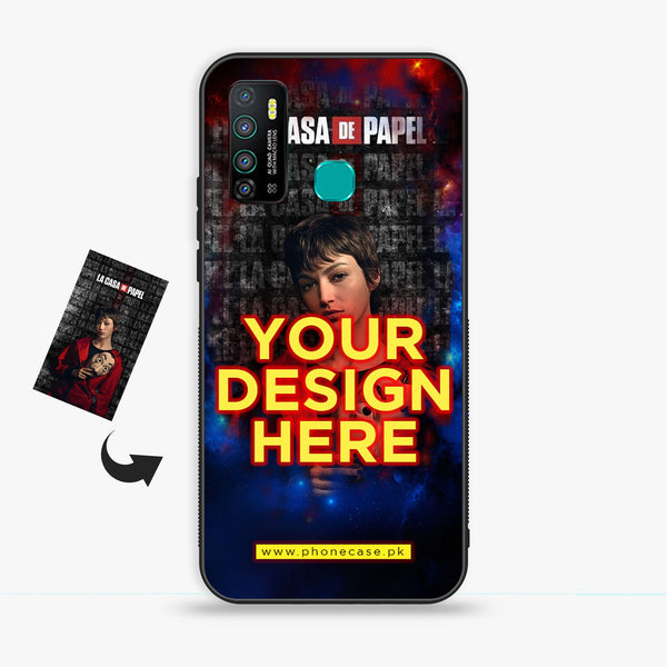 Infinix Hot 9 - Customize your own - Premium Metal Printed soft Bumper shock Proof Case