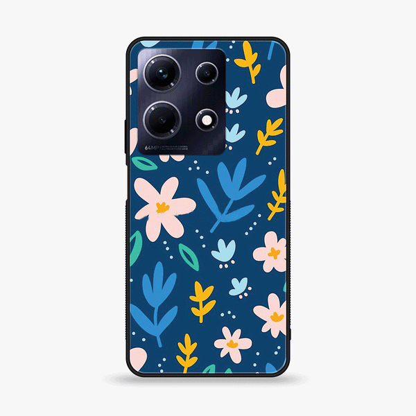 Infinix Note 30 - Colorful Flowers - Premium Printed Glass soft Bumper shock Proof Case