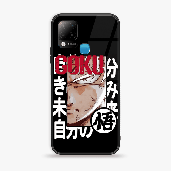 Infinix Hot 10s - Battle-Scarred Goku -  Premium Metal Printed soft Bumper shock Proof Case  CS-32752