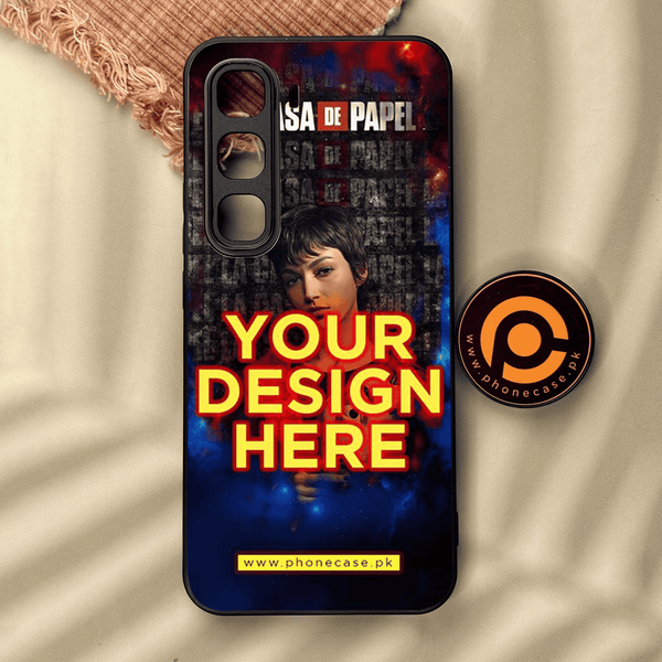 Infinix Hot 60 Pro - Customize your own - Premium Metal Printed soft Bumper shock Proof Case