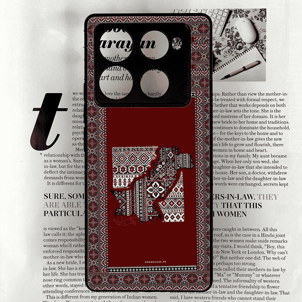 Infinix Note 40 Pro 4G - Sindhi Ajrak Art 11 - Pakistan Ajrak Legacy - Premium Phone Case