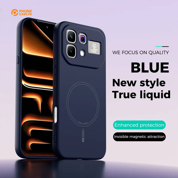 Infinix Note 60/ 60 Pro - Luxury Liquid Silicone NeoShell Magnetic Case Soft Touch Anti-Scratch Cover