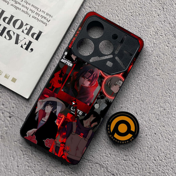 Tecno Pova 6 Neo - Itachi Aesthetic - Premium Metal  Printed soft Bumper shock Proof Case