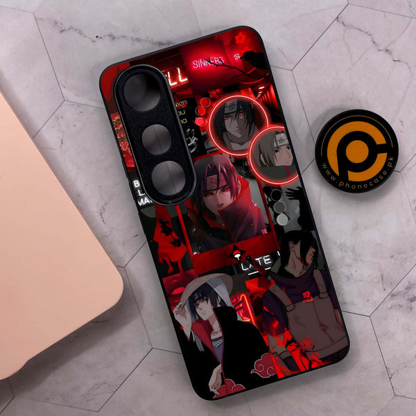 Vivo V50 Lite - Itachi Aesthetic - Premium Metal Printed soft Bumper shock Proof Case