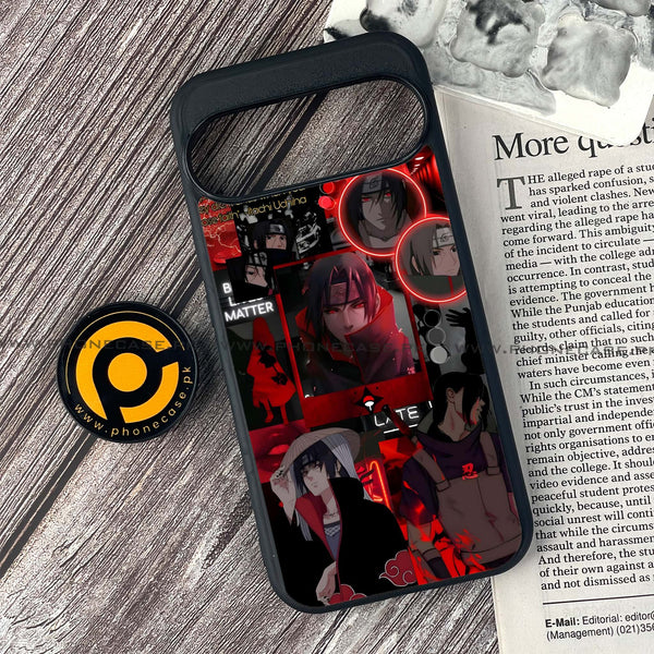 Google Pixel 9 - Itachi Aesthetic - Premium Printed Glass soft Bumper shock Proof Case