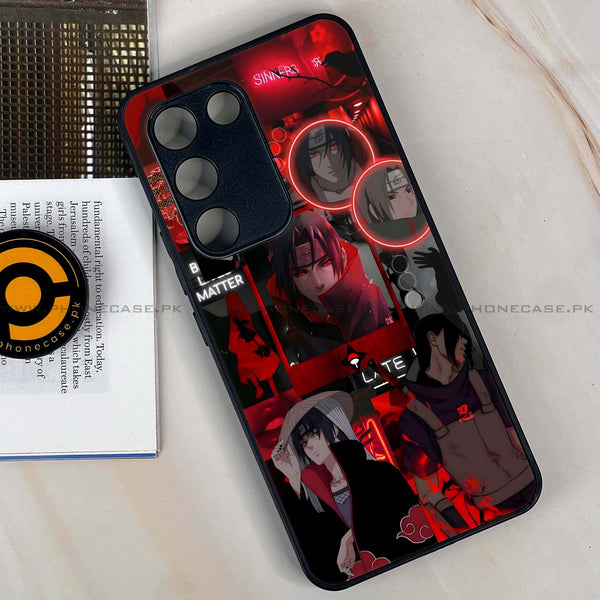 Vivo Y200e - Itachi Aesthetic -  Premium Printed Metal soft Bumper shock Proof Case