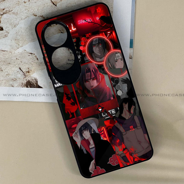 Oppo A60 - Itachi Aesthetic -  Premium Printed Metal soft Bumper shock Proof Case