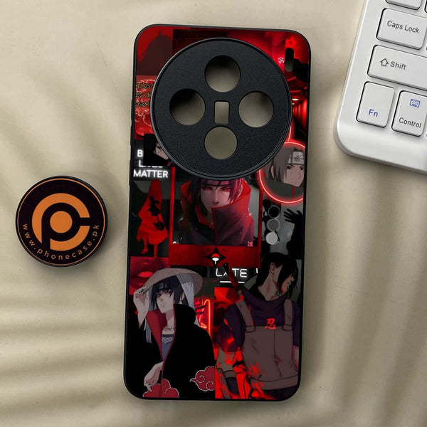 Vivo X200 - Itachi Aesthetic - Premium Metal  Printed soft Bumper shock Proof Case