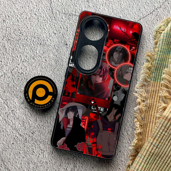 Vivo V40 Pro - Itachi Aesthetic - Premium Metal Printed soft Bumper shock Proof Case