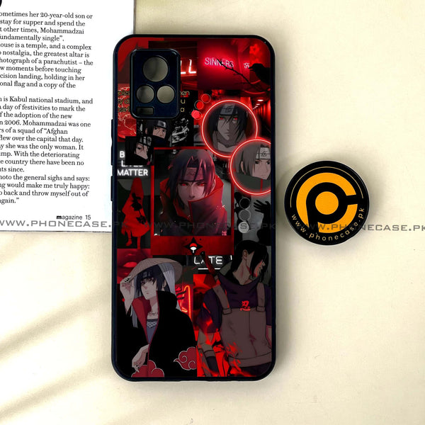 Vivo V20 - Itachi Aesthetic - Premium Printed Glass soft Bumper Shock Proof Case