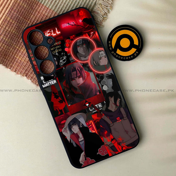 Samsung Galaxy S24 - Itachi Aesthetic - Premium Printed Glass soft Bumper Shock Proof Case