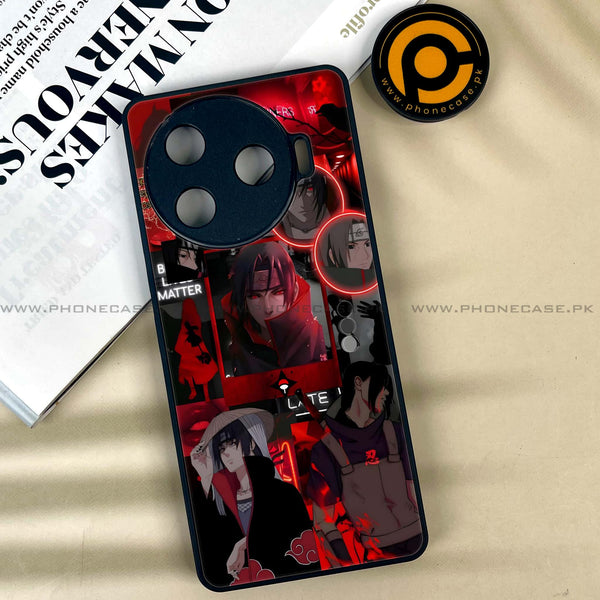 Tecno Camon 30 Pro 5G - Itachi Aesthetic -  Premium Printed Metal soft Bumper shock Proof Case