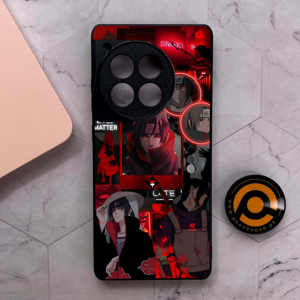 OnePlus 12R - Itachi Aesthetic - Premium Metal Printed soft Bumper shock Proof Case