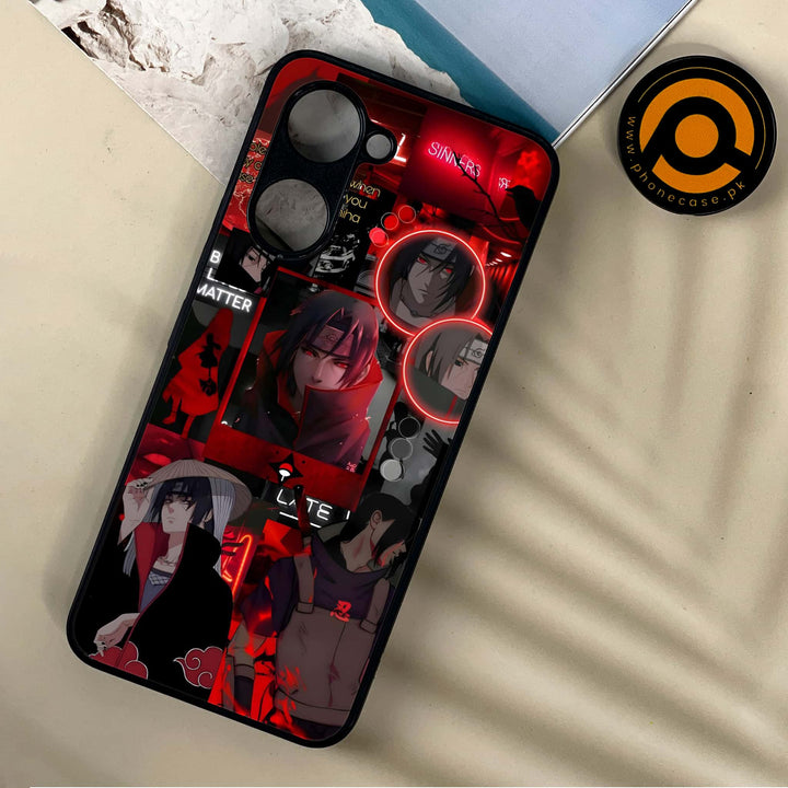 Vivo Y03t - Itachi Aesthetic -  Premium Printed Metal soft Bumper shock Proof Case